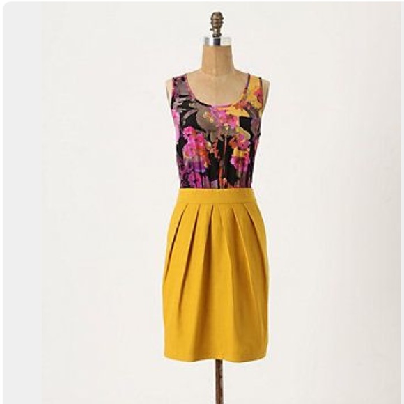 Anthropologie Dresses & Skirts - Tabitha Silk Topped Two-for Dress